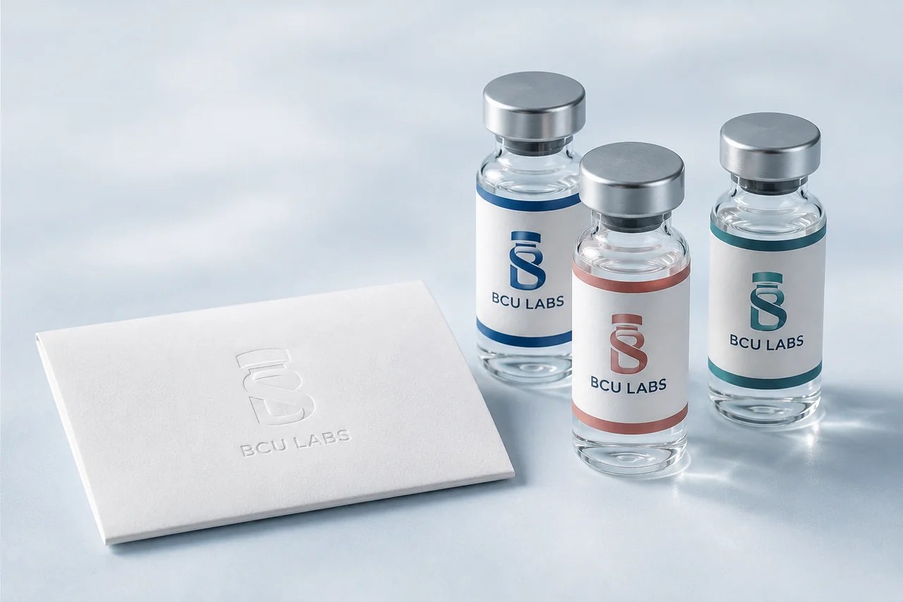 BCU Labs vials beside a support envelope